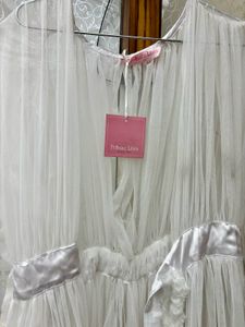 Furry NET & SILK Night Gown