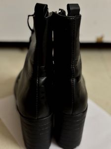 Black Lace-Up Combat Boots