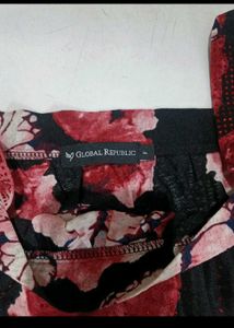 Charming Floral &amp; Butterfly Print Dress