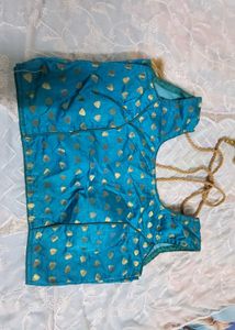 Green Ikat Print Blouse