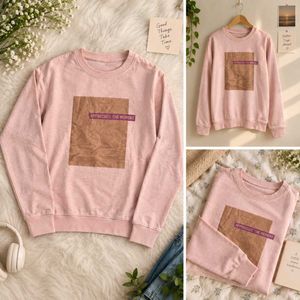 Soft Pink Crewneck Sweatshirt
