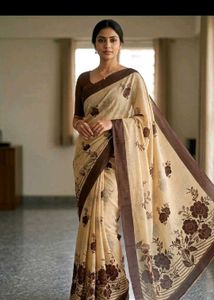 Set of 2 Elegant Floral Print Saree