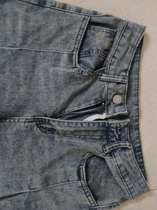 Wide Leg Denim Jeans