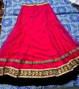 Gorgeous Pink Lehenga Skirt with extra Dupatta