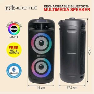 50W Portable Multimedia Bluetooth Speaker with Dua