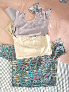 combo of 5 Teal Textured Blouse