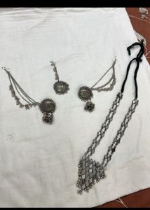 Stunning Oxidized Silver Jewellery Set