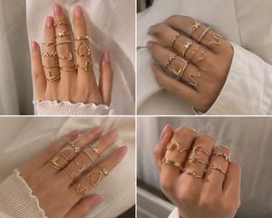 Boho Chic Ring Set - Moon, Star &amp; Heart