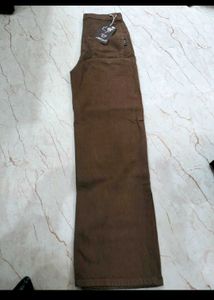 Brown Wide Leg Jeans