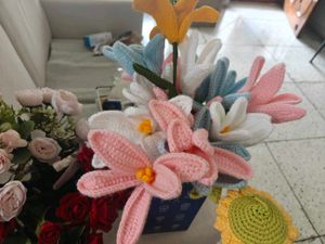 Handmade Crochet Flower Bouquet
