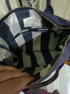 Stylish Navy Blue Tote Bag