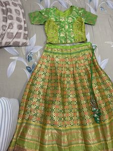 Designer Green Lehenga Choli Set