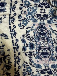 American Rag Cie Boho Floral Ruffle Blouse