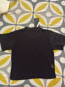 Chic Black Mesh Top