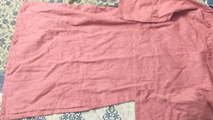 Chic Pink Kurta with Feather Details