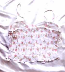 Floral Corset Crop Top