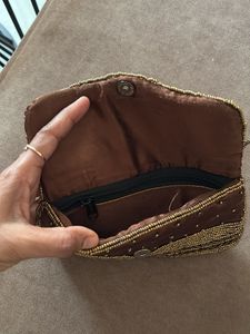 Exquisite Beaded Clutch Bag