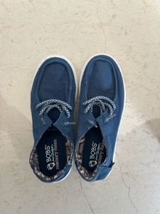 Blue Skechers Bobs Casual Shoes