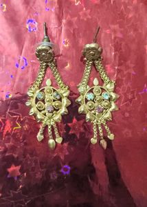 Traditional Indian Gold Earrings