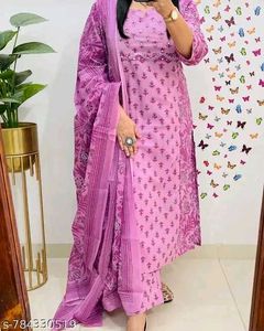 ♥️🩷💜3 Kurta Sets Combo Of