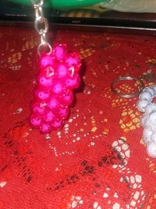 Beaded Bag Keychain
