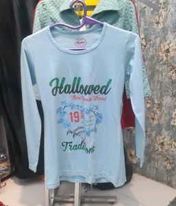 Cute Blue Graphic Tee