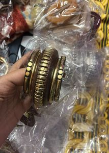 Boho Studded Leather &amp; Metal Bangles