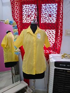 Classic Yellow Button-Up Shirt