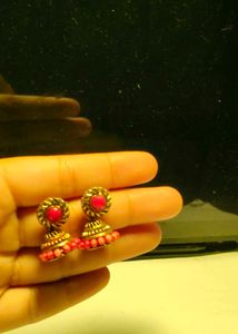 Traditional Indian Jhumka Earrings