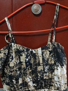 Printed Fit &amp; Flare Dress
