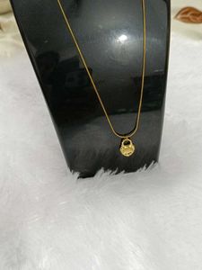 Golden Heart Locket Necklace