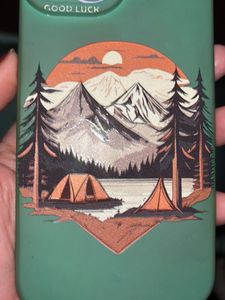 iPhone 15 Case - Mountain Camping Design