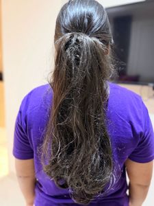 Hair extensions with attached claw
