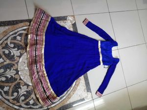 Royal Blue Anarkali Gown
