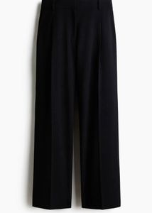 Wide Leg Black Trousers