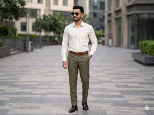 Men's Classic Casual Shirt And Pant set