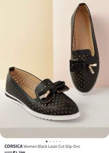 Corsica Black Flats - Size 7