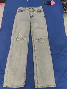 Distressed Light blue Jeans
