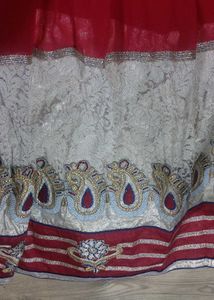 Red &amp; golden lehenga set