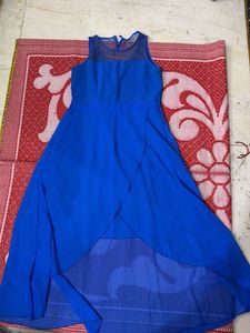 Stunning Blue High-Low Dress