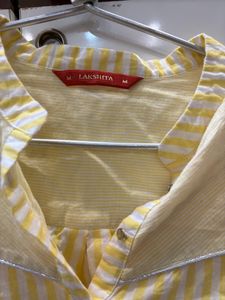 Yellow White Striped Tunic