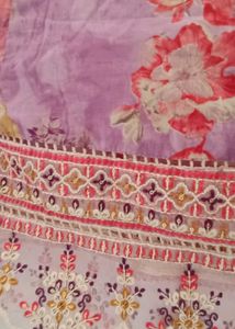 Embroidered Purple anarkali dress