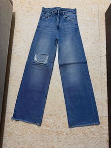 Wide Leg Denim Jeans