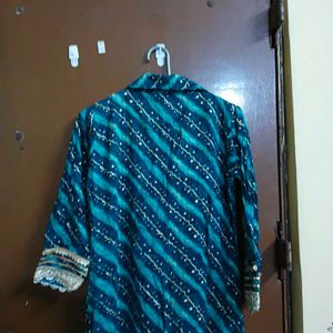 Beautiful Teal afghani Kurta Set with Trousers