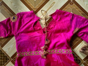 Women's Beautiful Pink Ethnic Gown