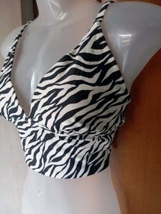 Zebra Print Crop Top