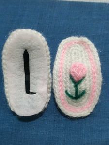 Handmade Crochet Hair Clips Set