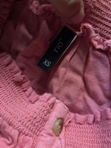 Off Shoulder Pink Chic Top