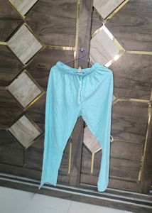 Aqua Blue Printed Palazzo Pants