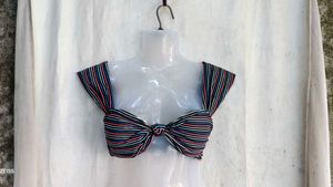 22810. Striped Bikini Top